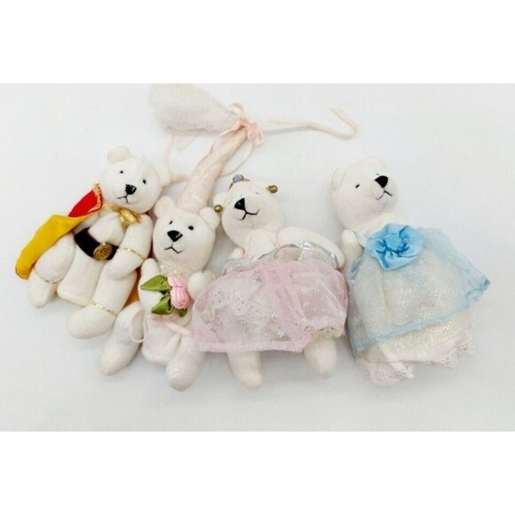 Aurora Bears Of Camelot Finger Puppets Set Of 4 Incomplete 2002 - Picture 2 of 10